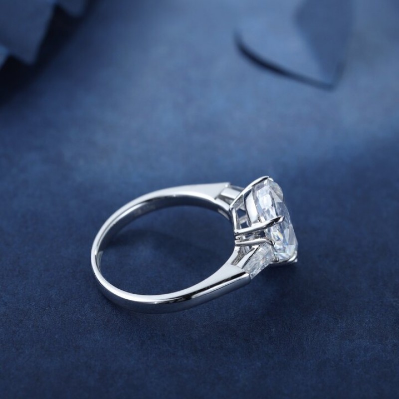 Ruif Jewelry Classic Design S925 Silver 3.0ct White Simulated Diamond Ring Cubic Zircon Ring Ruif Jewelry Classic Design S925 Silver 3.0ct White Simulated Diamond Ring Cubic Zircon Ring