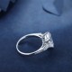 Ruif Jewelry Classic Design S925 Silver 3.0ct White Simulated Diamond Ring Cubic Zircon Ring Ruif Jewelry Classic Design S925 Silver 3.0ct White Simulated Diamond Ring Cubic Zircon Ring