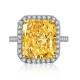 Ruif Jewelry Classic Design S925 Silver 10ct Yellow/Pink Simulated Diamond Ring Wedding Bands Ruif Jewelry Classic Design S925 Silver 10ct Yellow/Pink Simulated Diamond Ring Wedding Bands