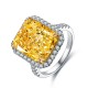 Ruif Jewelry Classic Design S925 Silver 10ct Yellow/Pink Simulated Diamond Ring Wedding Bands Ruif Jewelry Classic Design S925 Silver 10ct Yellow/Pink Simulated Diamond Ring Wedding Bands