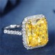 Ruif Jewelry Classic Design S925 Silver 10ct Yellow/Pink Simulated Diamond Ring Wedding Bands Ruif Jewelry Classic Design S925 Silver 10ct Yellow/Pink Simulated Diamond Ring Wedding Bands