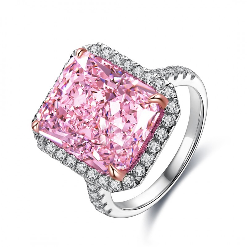 Ruif Jewelry Classic Design S925 Silver 10ct Yellow/Pink Simulated Diamond Ring Wedding Bands Ruif Jewelry Classic Design S925 Silver 10ct Yellow/Pink Simulated Diamond Ring Wedding Bands