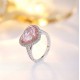 Ruif Jewelry Classic Design 18K gold 7.2ct Pink Simulated Diamond Ring Wedding Bands
