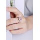 Ruif Jewelry Classic Design 18K gold 7.2ct Pink Simulated Diamond Ring Wedding Bands