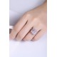 Ruif Jewelry Classic Design 18K gold 6.8ct Pink Simulated Diamond Ring Wedding Bands
