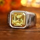 Ruif Jewelry Classic Design S925 Silver 5.25ct Yellow Color Simulated Diamond Ring Wedding Bands Ruif Jewelry Classic Design S925 Silver 5.25ct Yellow Color Simulated Diamond Ring Wedding Bands