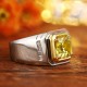 Ruif Jewelry Classic Design S925 Silver 5.25ct Yellow Color Simulated Diamond Ring Wedding Bands Ruif Jewelry Classic Design S925 Silver 5.25ct Yellow Color Simulated Diamond Ring Wedding Bands