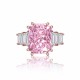 Ruif Jewelry Classic Design 9K gold 10.0ct Pink Simulated Diamond Ring Wedding Bands Ruif Jewelry Classic Design 9K gold 10.0ct Pink Simulated Diamond Ring Wedding Bands