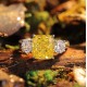 Ruif Jewelry Classic Design S925 Silver 3.0ct Yellow Color Simulated Diamond Ring Wedding Bands Ruif Jewelry Classic Design S925 Silver 3.0ct Yellow Color Simulated Diamond Ring Wedding Bands