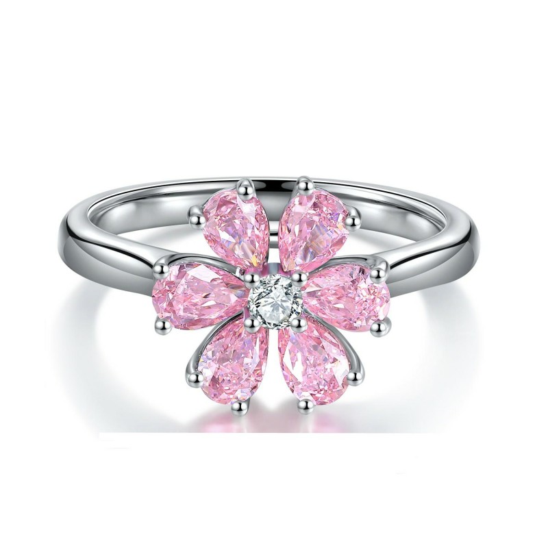 Ruif Jewelry Classic Design S925 Silver 2.21ct Simulated Diamond Ring Cubic Zircon Ring Wedding Bands