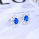 Ruif Jewelry Classic Design S925 Silver 2.1ct Lab Grown Cobalt Spinel Earrings Gemstone Jewelry Party Gift Ruif Jewelry Classic Design S925 Silver 2.1ct Lab Grown Cobalt Spinel Earrings Gemstone Jewelry Party Gift