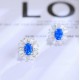 Ruif Jewelry Classic Design S925 Silver 2.1ct Lab Grown Cobalt Spinel Earrings Gemstone Jewelry Party Gift Ruif Jewelry Classic Design S925 Silver 2.1ct Lab Grown Cobalt Spinel Earrings Gemstone Jewelry Party Gift