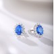 Ruif Jewelry Classic Design S925 Silver 2.89ct Lab Grown Cobalt Spinel Earrings Gemstone Jewelry Party Gift Ruif Jewelry Classic Design S925 Silver 2.89ct Lab Grown Cobalt Spinel Earrings Gemstone Jewelry Party Gift