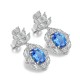 Ruif Jewelry Classic Design S925 Silver 4.74ct Lab Grown Cobalt Spinel Earrings Gemstone Jewelry Party Gift Ruif Jewelry Classic Design S925 Silver 4.74ct Lab Grown Cobalt Spinel Earrings Gemstone Jewelry Party Gift