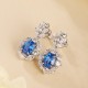 Ruif Jewelry Classic Design S925 Silver 4.74ct Lab Grown Cobalt Spinel Earrings Gemstone Jewelry Party Gift Ruif Jewelry Classic Design S925 Silver 4.74ct Lab Grown Cobalt Spinel Earrings Gemstone Jewelry Party Gift