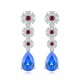 Ruif Jewelry Classic Design S925 Silver 7.2ct Lab Grown Cobalt Spinel Earrings Gemstone Jewelry Party Gift Ruif Jewelry Classic Design S925 Silver 7.2ct Lab Grown Cobalt Spinel Earrings Gemstone Jewelry Party Gift