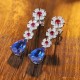 Ruif Jewelry Classic Design S925 Silver 7.2ct Lab Grown Cobalt Spinel Earrings Gemstone Jewelry Party Gift Ruif Jewelry Classic Design S925 Silver 7.2ct Lab Grown Cobalt Spinel Earrings Gemstone Jewelry Party Gift