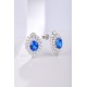 Ruif Jewelry Classic Design S925 Silver 4.28ct Lab Grown Cobalt Spinel  Earrings Gemstone Jewelry Party Gift