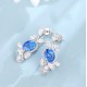 Ruif Jewelry Classic Design S925 Silver 4.35ct Lab Grown Cobalt Spinel Earrings Gemstone Jewelry Party Gift Ruif Jewelry Classic Design S925 Silver 4.35ct Lab Grown Cobalt Spinel Earrings Gemstone Jewelry Party Gift