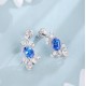 Ruif Jewelry Classic Design S925 Silver 4.35ct Lab Grown Cobalt Spinel Earrings Gemstone Jewelry Party Gift Ruif Jewelry Classic Design S925 Silver 4.35ct Lab Grown Cobalt Spinel Earrings Gemstone Jewelry Party Gift