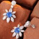 Ruif Jewelry Classic Design S925 Silver 4.67ct Lab Grown Cobalt Spinel Earrings Gemstone Jewelry Party Gift Ruif Jewelry Classic Design S925 Silver 4.67ct Lab Grown Cobalt Spinel Earrings Gemstone Jewelry Party Gift