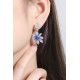 Ruif Jewelry Classic Design S925 Silver 4.67ct Lab Grown Cobalt Spinel Earrings Gemstone Jewelry Party Gift Ruif Jewelry Classic Design S925 Silver 4.67ct Lab Grown Cobalt Spinel Earrings Gemstone Jewelry Party Gift