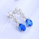 Ruif Jewelry Classic Design S925 Silver 6.712ct Lab Grown Cobalt Spinel Earrings Gemstone Jewelry Party Gift Ruif Jewelry Classic Design S925 Silver 6.712ct Lab Grown Cobalt Spinel Earrings Gemstone Jewelry Party Gift
