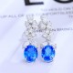Ruif Jewelry Classic Design S925 Silver 6.712ct Lab Grown Cobalt Spinel Earrings Gemstone Jewelry Party Gift Ruif Jewelry Classic Design S925 Silver 6.712ct Lab Grown Cobalt Spinel Earrings Gemstone Jewelry Party Gift