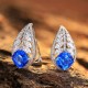 Ruif Jewelry Classic Design S925 Silver 5.855ct Lab Grown Cobalt Spinel  Earrings Gemstone Jewelry Party Gift