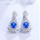 Ruif Jewelry Classic Design S925 Silver 4.5ct Lab Grown Cobalt Spinel Earrings Gemstone Jewelry Party Gift Ruif Jewelry Classic Design S925 Silver 4.5ct Lab Grown Cobalt Spinel Earrings Gemstone Jewelry Party Gift