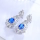 Ruif Jewelry Classic Design S925 Silver 4.5ct Lab Grown Cobalt Spinel  Earrings Gemstone Jewelry Party Gift