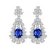 Ruif Jewelry Classic Design S925 Silver 4.5ct Lab Grown Cobalt Spinel  Earrings Gemstone Jewelry Party Gift