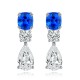 Ruif Jewelry Classic Design S925 Silver 1.58ct Lab Grown Cobalt Spinel  Earrings Gemstone Jewelry Party Gift