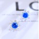 Ruif Jewelry Classic Design S925 Silver 2.72ct Lab Grown Cobalt Spinel  Earrings Gemstone Jewelry Party Gift