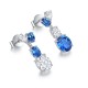 Ruif Jewelry Classic Design S925 Silver 1.17ct Lab Grown Cobalt Spinel Earrings Gemstone Jewelry Party Gift Ruif Jewelry Classic Design S925 Silver 1.17ct Lab Grown Cobalt Spinel Earrings Gemstone Jewelry Party Gift