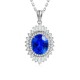 Ruif Jewelry Classic Design S925 Silver 5.97ct Lab Grown Cobalt Spinel Necklace Wedding Bands Ruif Jewelry Classic Design S925 Silver 5.97ct Lab Grown Cobalt Spinel Necklace Wedding Bands