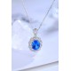 Ruif Jewelry Classic Design S925 Silver 2.428ct Lab Grown Cobalt Spinel Necklace Wedding Bands