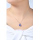 Ruif Jewelry Classic Design S925 Silver 2.428ct Lab Grown Cobalt Spinel Necklace Wedding Bands