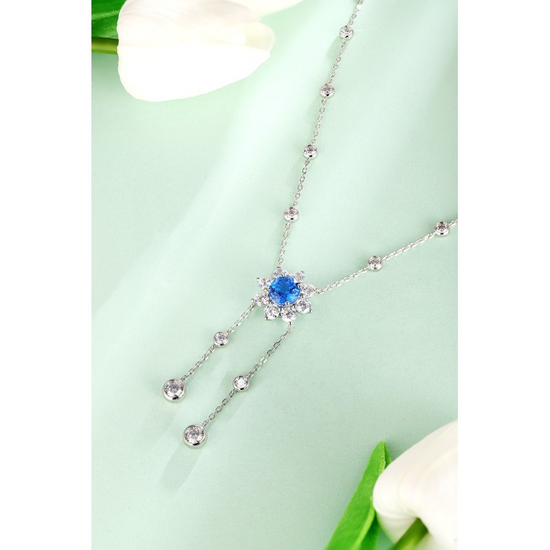 Ruif Jewelry Classic Design S925 Silver 3.51ct Lab Grown Cobalt Spinel Necklace Wedding Bands Ruif Jewelry Classic Design S925 Silver 3.51ct Lab Grown Cobalt Spinel Necklace Wedding Bands
