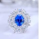 Ruif Jewelry Classic Design S925 Silver 2.398ct Lab Grown Cobalt Spinel Ring Wedding Bands Ruif Jewelry Classic Design S925 Silver 2.398ct Lab Grown Cobalt Spinel Ring Wedding Bands