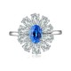 Ruif Jewelry Classic Design S925 Silver 0.98ct Lab Grown Cobalt Spinel Ring Wedding Bands Ruif Jewelry Classic Design S925 Silver 0.98ct Lab Grown Cobalt Spinel Ring Wedding Bands