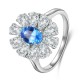 Ruif Jewelry Classic Design S925 Silver 0.98ct Lab Grown Cobalt Spinel Ring Wedding Bands Ruif Jewelry Classic Design S925 Silver 0.98ct Lab Grown Cobalt Spinel Ring Wedding Bands