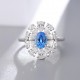 Ruif Jewelry Classic Design S925 Silver 0.98ct Lab Grown Cobalt Spinel Ring Wedding Bands Ruif Jewelry Classic Design S925 Silver 0.98ct Lab Grown Cobalt Spinel Ring Wedding Bands