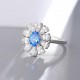 Ruif Jewelry Classic Design S925 Silver 0.98ct Lab Grown Cobalt Spinel Ring Wedding Bands Ruif Jewelry Classic Design S925 Silver 0.98ct Lab Grown Cobalt Spinel Ring Wedding Bands