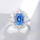 Ruif Jewelry Classic Design S925 Silver 3.16ct Lab Grown Cobalt Spinel Ring Wedding Bands Ruif Jewelry Classic Design S925 Silver 3.16ct Lab Grown Cobalt Spinel Ring Wedding Bands