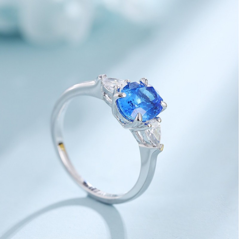 Ruif Jewelry Classic Design S925 Silver 1.84ct Lab Grown Cobalt Spinel Ring Wedding Bands Ruif Jewelry Classic Design S925 Silver 1.84ct Lab Grown Cobalt Spinel Ring Wedding Bands