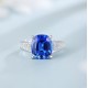 Ruif Jewelry Classic Design S925 Silver 4.71ct Lab Grown Cobalt Spinel Ring Wedding Bands Ruif Jewelry Classic Design S925 Silver 4.71ct Lab Grown Cobalt Spinel Ring Wedding Bands