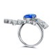 Ruif Jewelry Classic Design S925 Silver 3.25ct Lab Grown Cobalt Spinel Ring Wedding Bands Ruif Jewelry Classic Design S925 Silver 3.25ct Lab Grown Cobalt Spinel Ring Wedding Bands