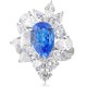 Ruif Jewelry Classic Design S925 Silver 4.3ct Lab Grown Cobalt Spinel Ring Wedding Bands Ruif Jewelry Classic Design S925 Silver 4.3ct Lab Grown Cobalt Spinel Ring Wedding Bands