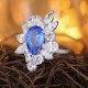Ruif Jewelry Classic Design S925 Silver 4.3ct Lab Grown Cobalt Spinel Ring Wedding Bands Ruif Jewelry Classic Design S925 Silver 4.3ct Lab Grown Cobalt Spinel Ring Wedding Bands